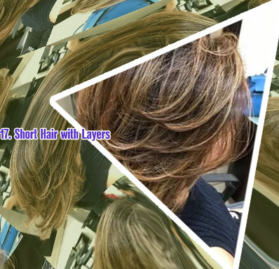 Long hairstyles with short layers